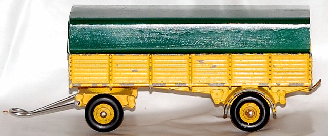 Remorque Bâchée Dinky Toys 25T - 2 Roues - Fabrication Française - Miniature Ancienne
